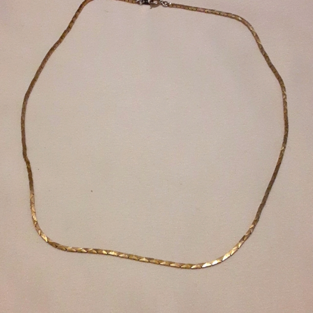 18 inch gold tone necklace